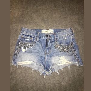Abercrombie & Fitch Embellished Festival Shorts